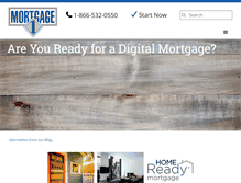 Tablet Screenshot of mortgageone.com